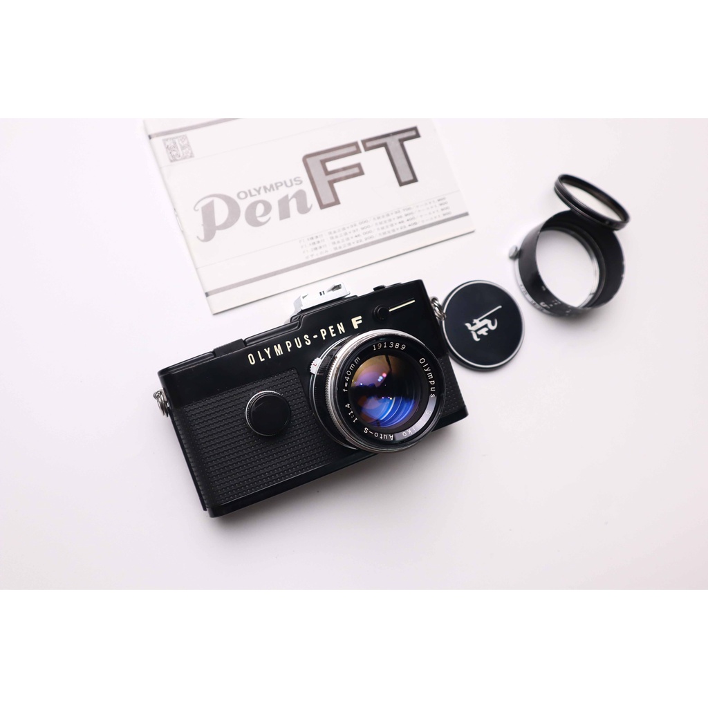 Kamera Analog Half Frame Olympus Pen FT Black Mulus Sekali  50 f1.4