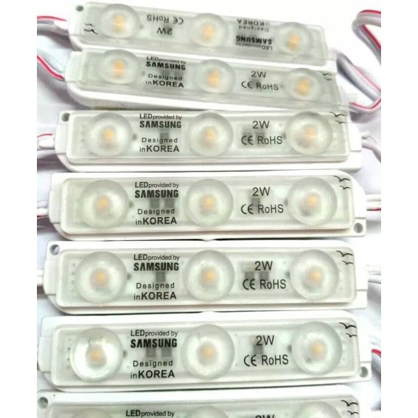 Lampu LED Modul Strip 3 Mata Samsung 3528 2 Watt 12 Volt