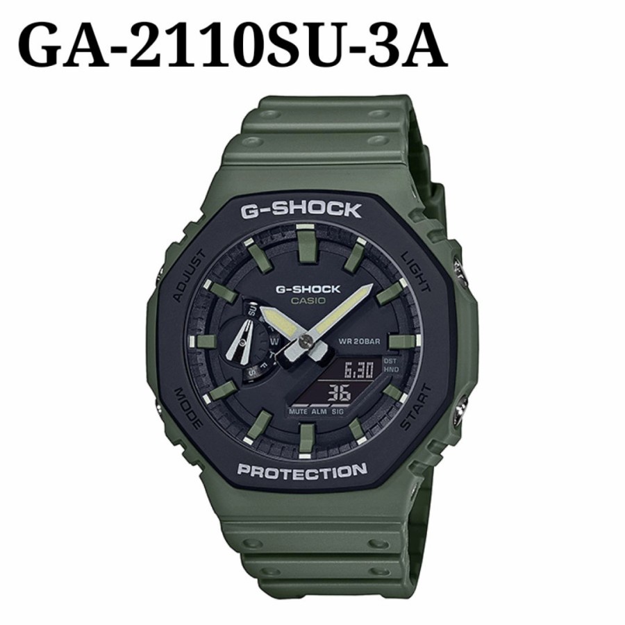 Sale Jam Tangan Casio G-Shock GA-2100-1A1 Quartz Strap Rubber Jam Tangan Pria Hadiah Best Quality Ga