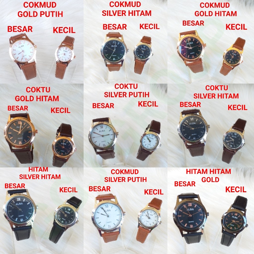 DC C ( C19 ) JAM TANGAN COUPLE DEWASA / TIDAK BISA MEMILIH