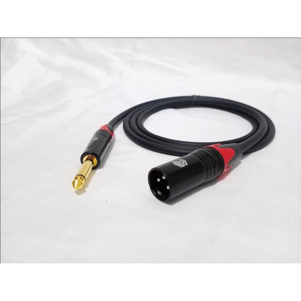 KABEL CANON XLR MALE (COWOK) KE AKAI MONO BLACK 1-3 METER