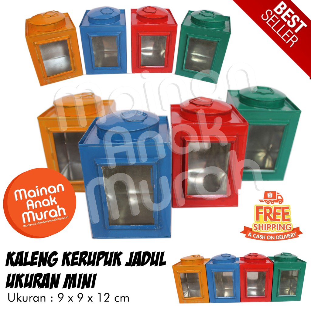Kaleng Kerupuk Mini Blek Kerupuk Warna Warni Jaman Dulu Kaleng Kerupuk Mini Blek Kerupuk Warna Warni Jaman Dulu