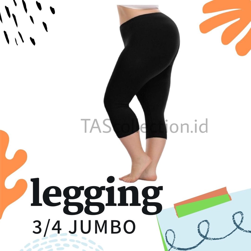 Celana Legging 3/4 Jumbo Lejing