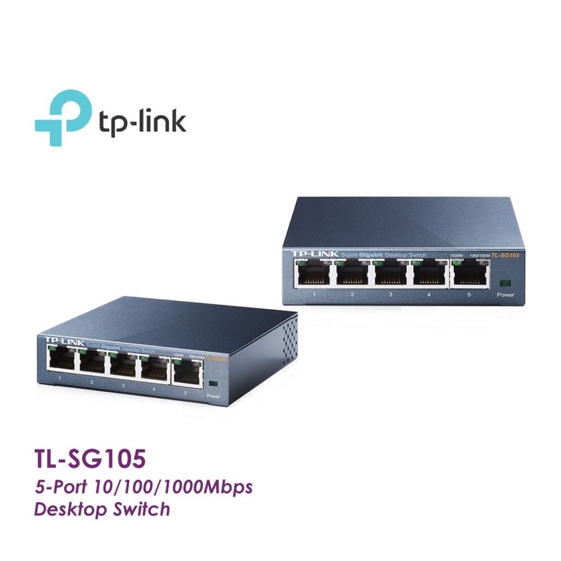 TP-LINK TL-SG105: 5-Port 10/100/1000Mbps Desktop Switch