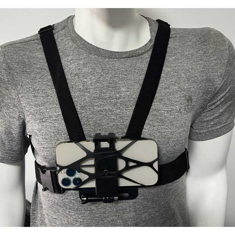 Mptp Vloger Penyangga Hp Chest Harness Belt Strap for GoPro &amp; Smartphone - GP60