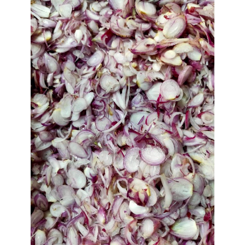 

bawang merah iris