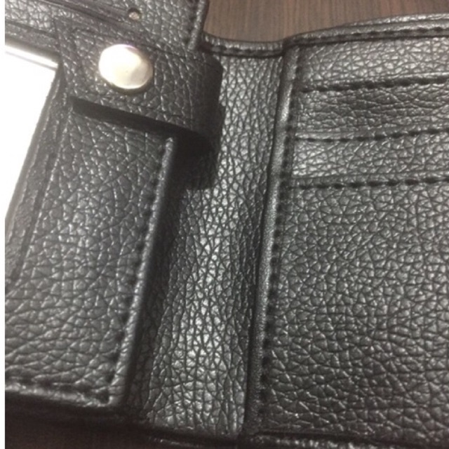 dompet lipat pria kancing dalam bahan kulit sintetis lokal miling #dompet #dompetpria #dompetlipat