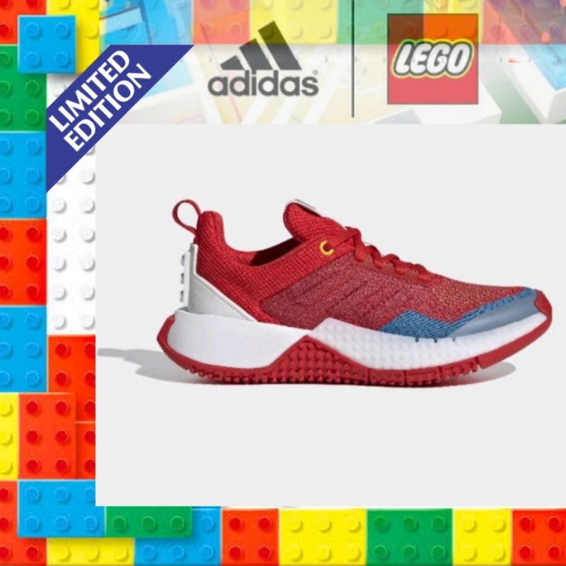 ADIDAS x Lego Kids Sport Pro Red Multicolour (Full tali) Original