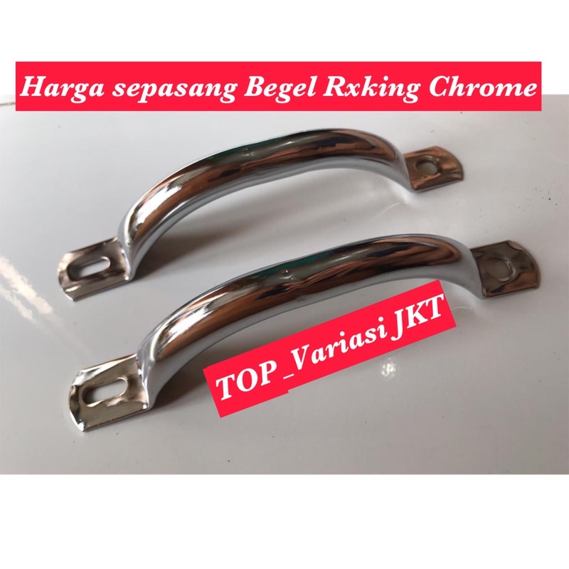 PROMO BEGEL RX KING RX-KING BEHEL SAMPING YAMAHA CHROME TEBAL SET KANAN KIRI ECER