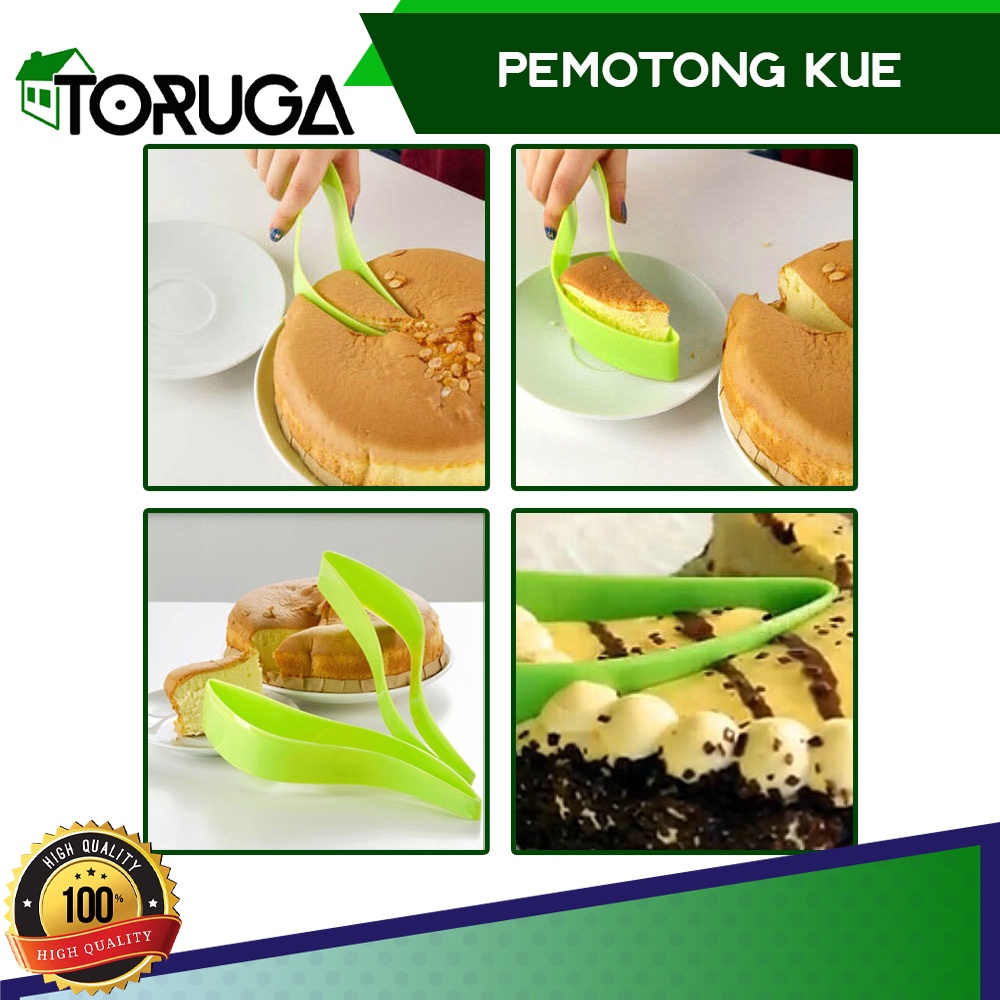 Alat Pemotong Kue Tart Bolu Ulang Tahun Cepat Praktis Cake Slicer Pisau Kue Cake Knife