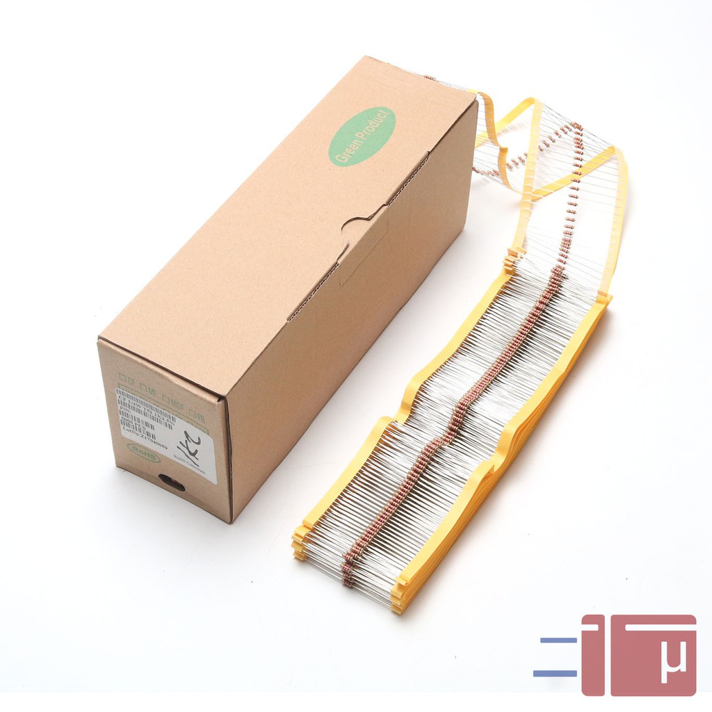 x10 Resistor 1K2 1.2K 1/4W Karbon 5% Taiwan Kaki Tembaga