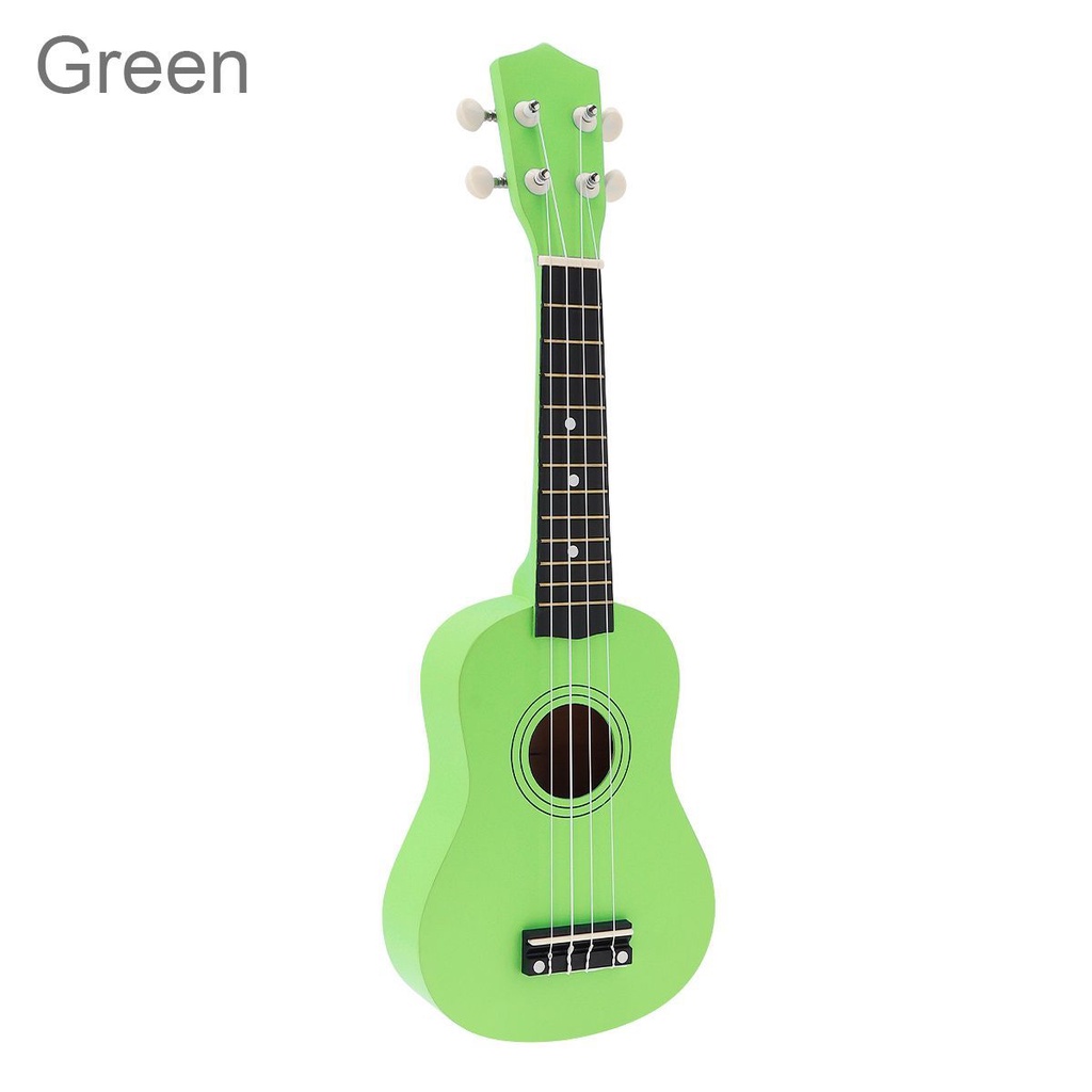 Instrumen Musik Ukulele Soprano Basswood 4 Senar Ukuran 21 Inci 5 Warna Murni