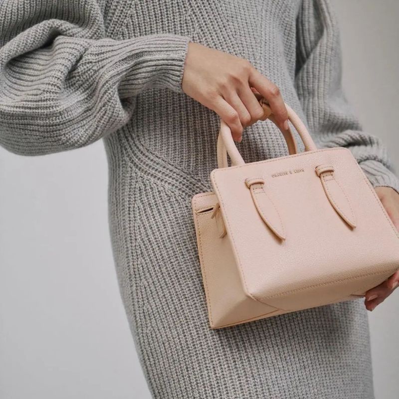 8.8 SALE | CK Double Top Handle Structured Bag