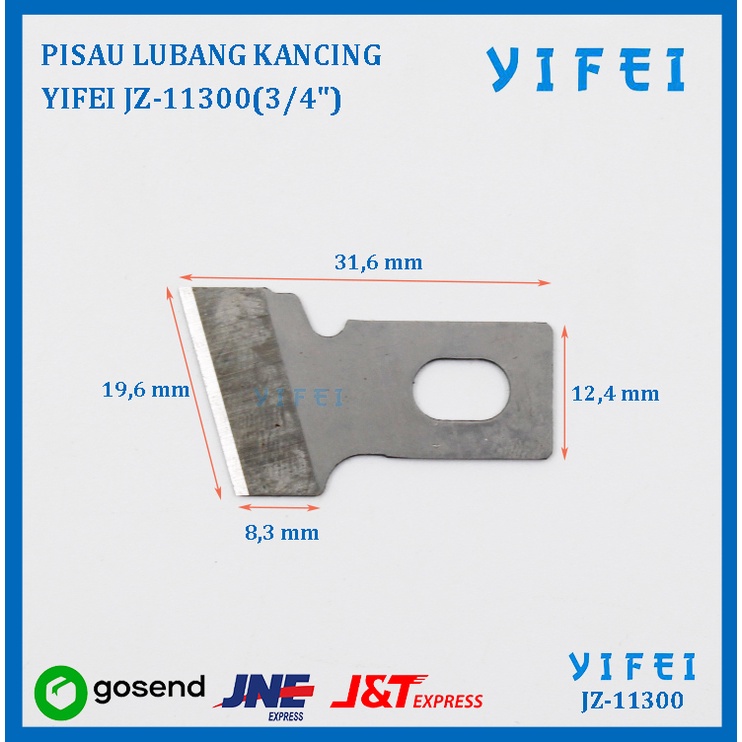 PISAU LUBANG KANCING B2702-047(71CL) 3/4 AAA YIFEI-11300(3/4&quot;)