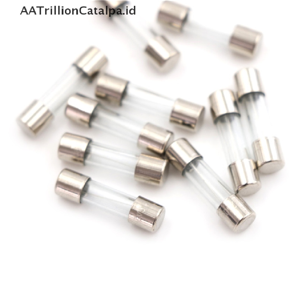 10 Pcs Tabung Kaca Fuse Ukuran 5mm x 20mm 1.6A T1.6A 250V 1.6A