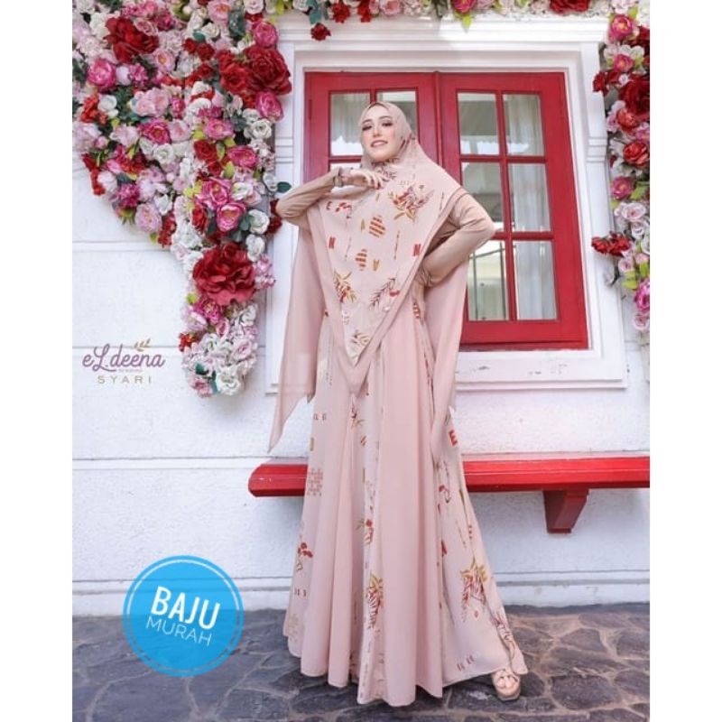 Qaireen Set Syari Original By Eldeena Kanaya Terbaru