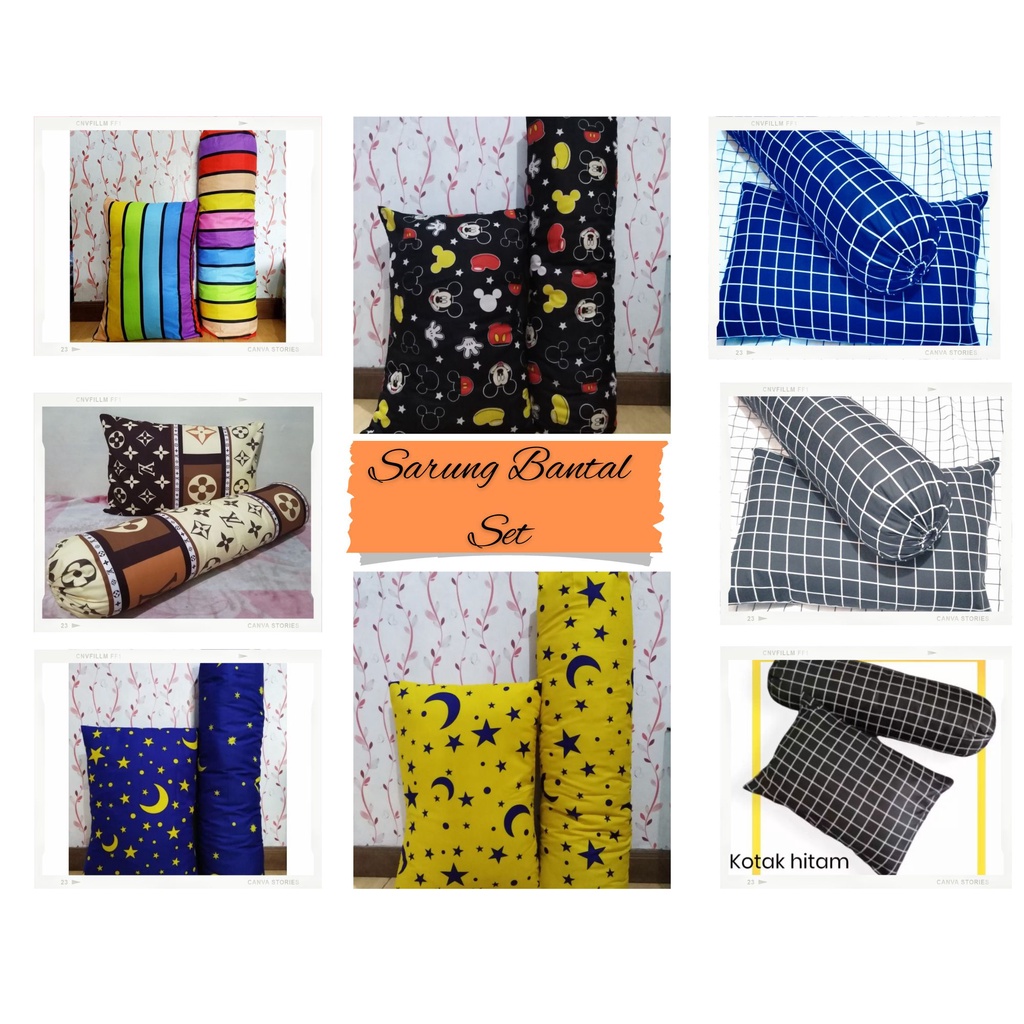 Sarung Bantal dan Guling 1 Set