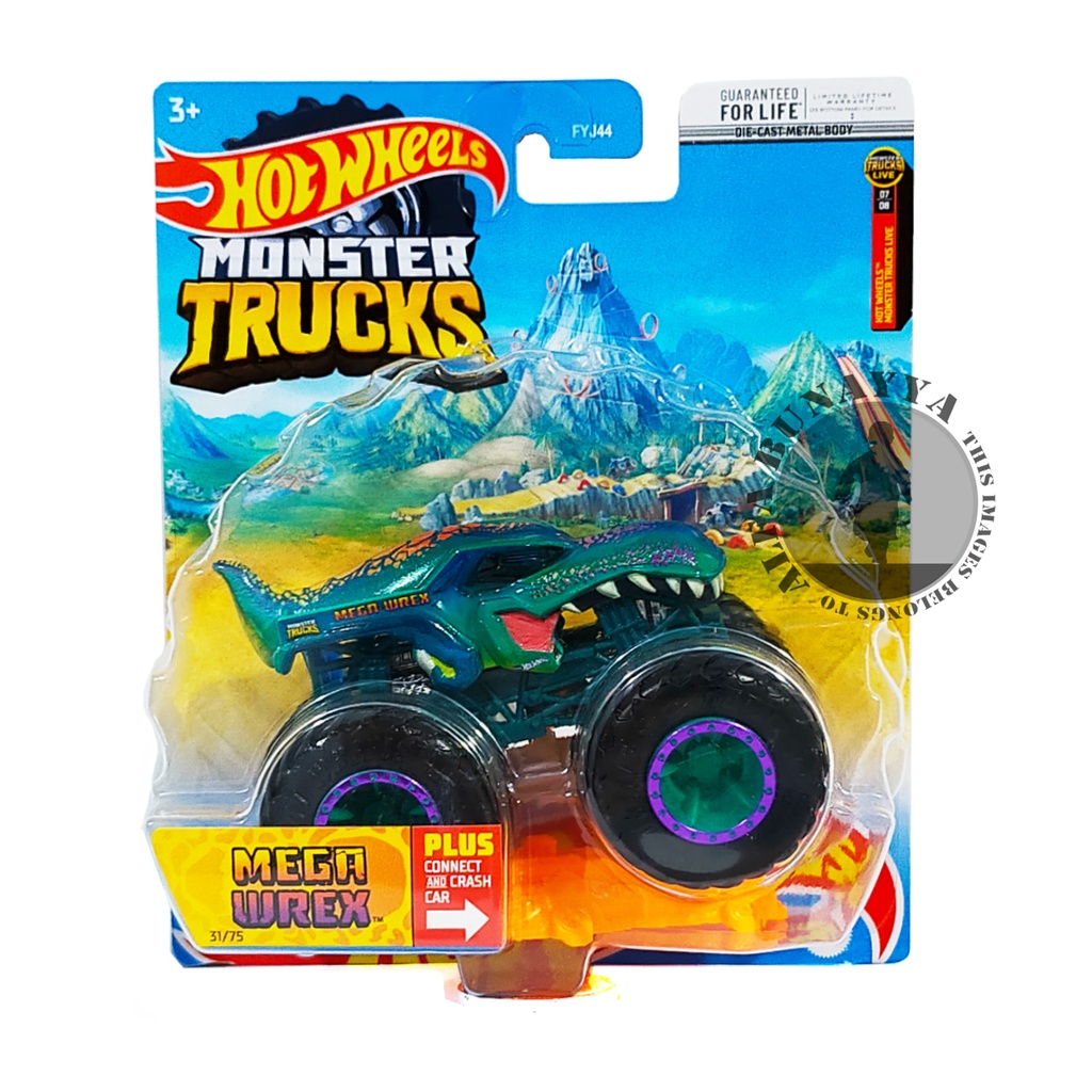 Hot Wheels Monster Trucks - MEGA WREX - Hotwheels Truck Original - Mainan Diecast Truk