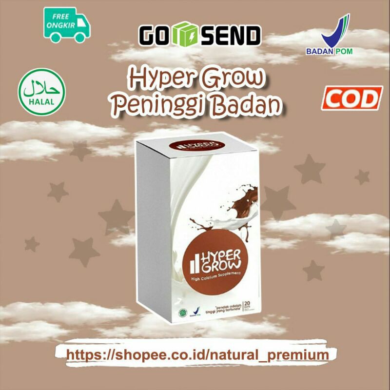 

HYPERGROW / HYPER GROW ORIGINAL ASLI PAKET SUSU PENINGGI BADAN ORGANIK