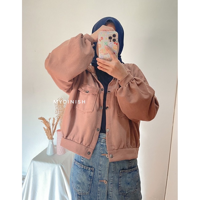 Ayana Pocket oversize - Atasan Wanita berkerah