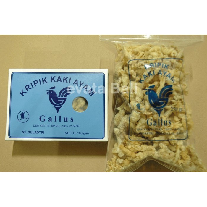 

Kripik Ceker Ayam "Gallus" 250gr