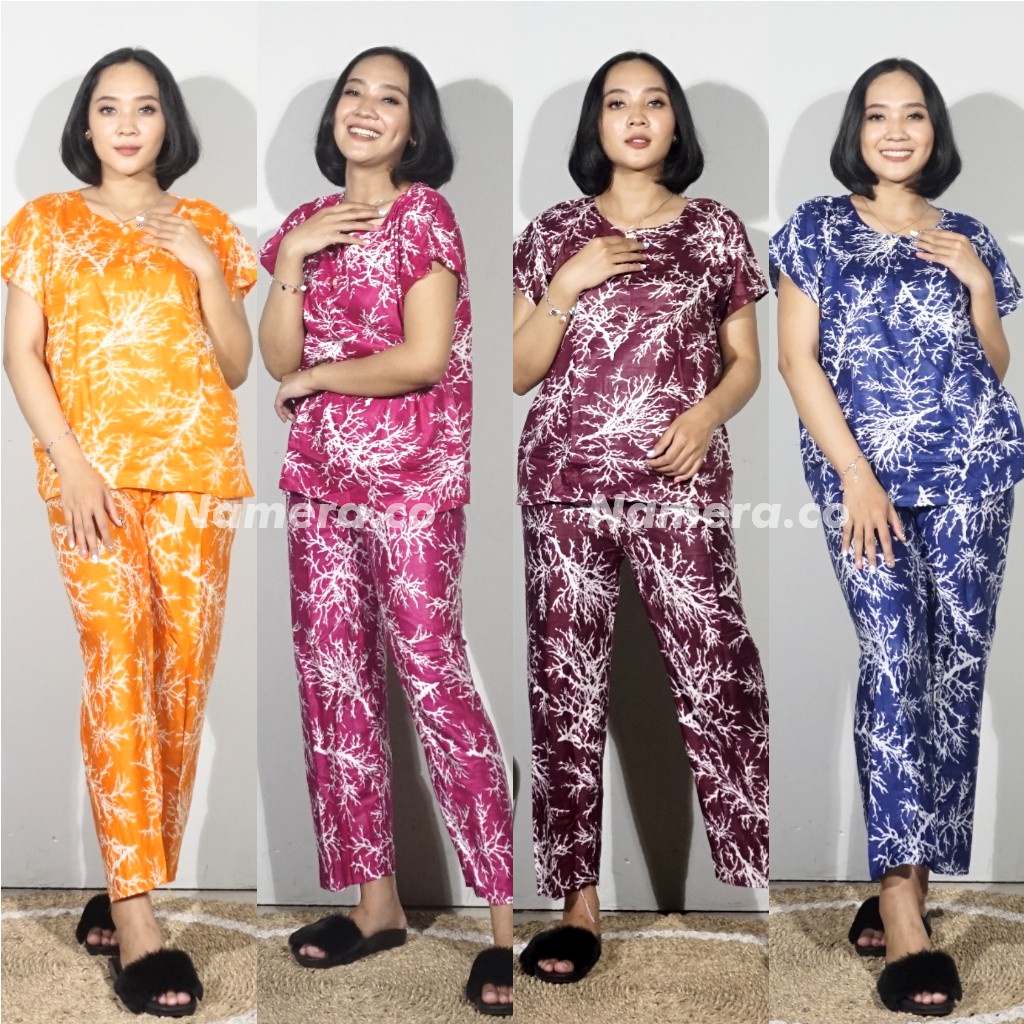 Setelan Baju Tidur Piyama Wanita Set Tie Dye CP Dewasa