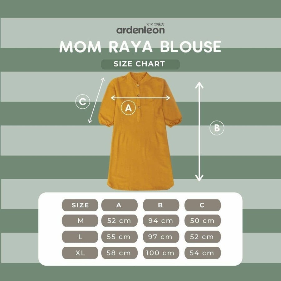 Ardenleon MEN MOM TUNIC Raya Shirt / Arden Leon Baju Raya Perempuan Wanita Tunik /  Raya Pria Laki