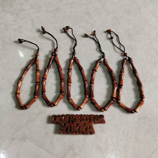 ( SUPER MURAH ) Grosir 5 pcs gelang Kokka kaukah fukakah koka tulang kucing coklat