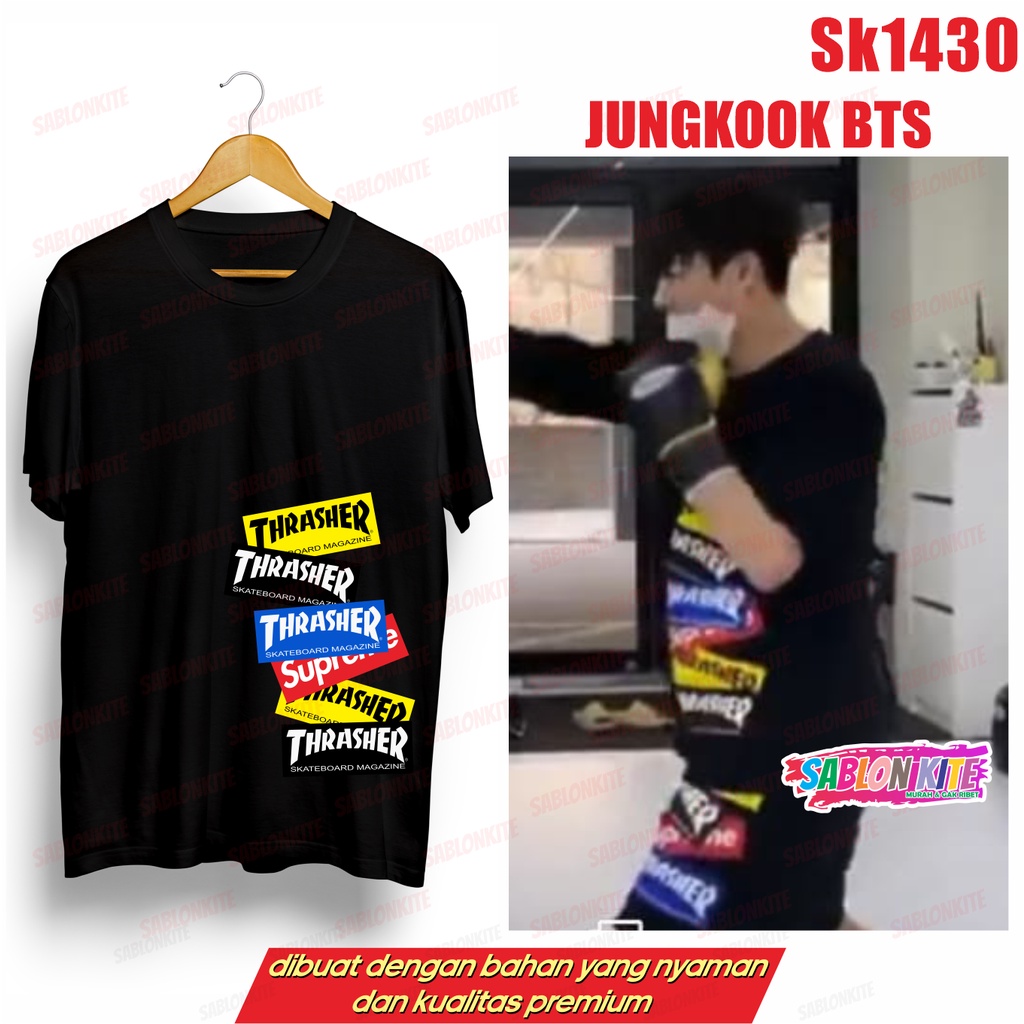 MURAH!!! KAOS KPOP JUNGKOOK TRASER SUPRIM SK1430 UNISEX