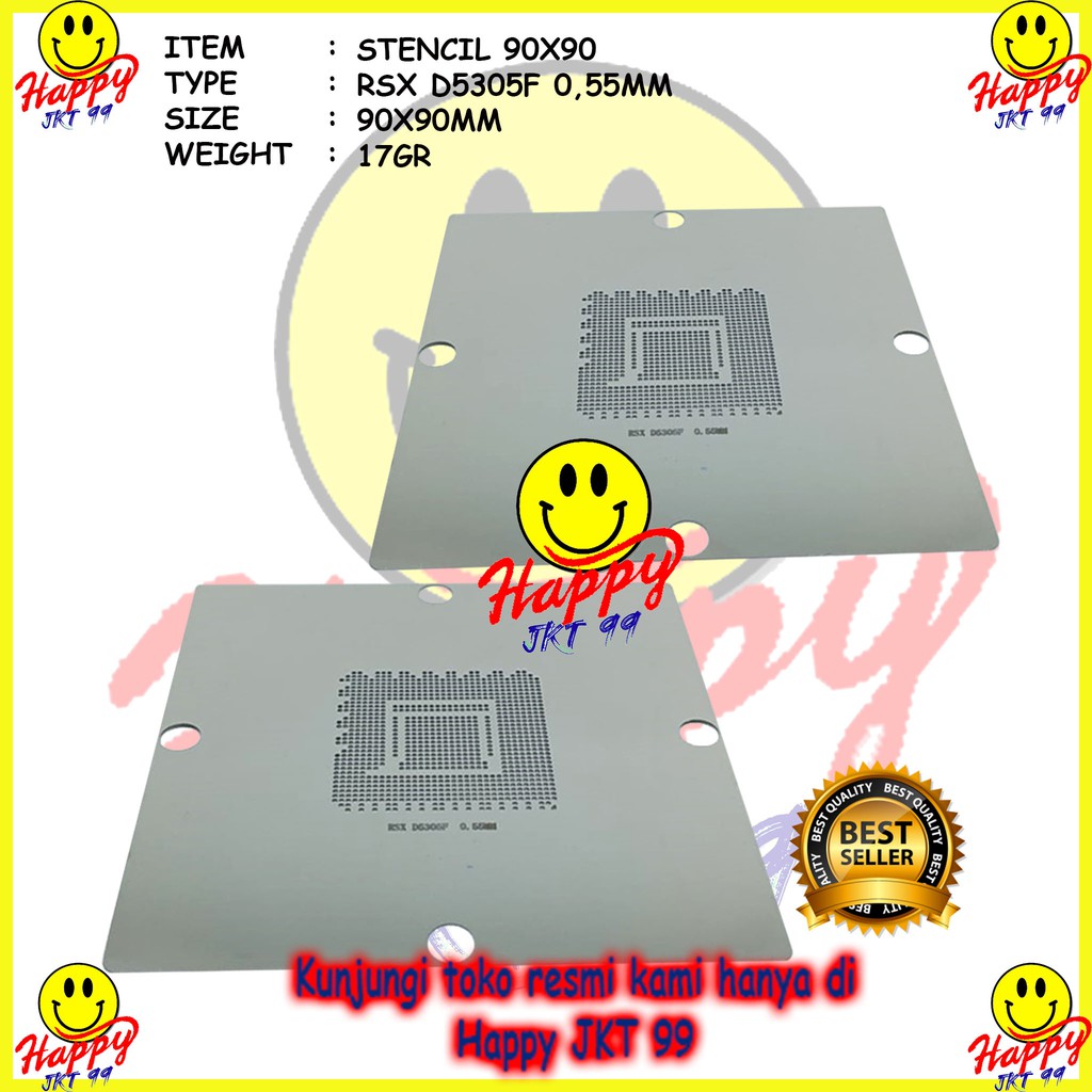 [ HAPPY JKT 99 ] STENCIL 90X90 RSX D5305F 5305 F 5305F D5305