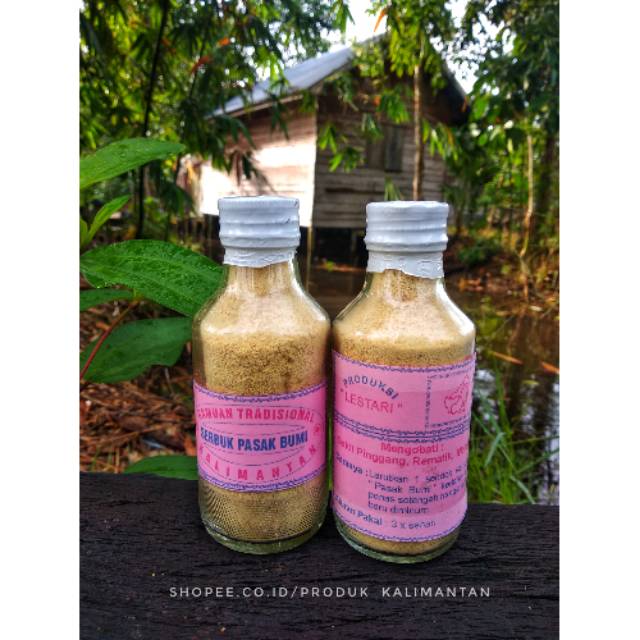 Serbuk Pasak-Bumi Kemasan Botol Dari Akar Pasak-Bumi Asli