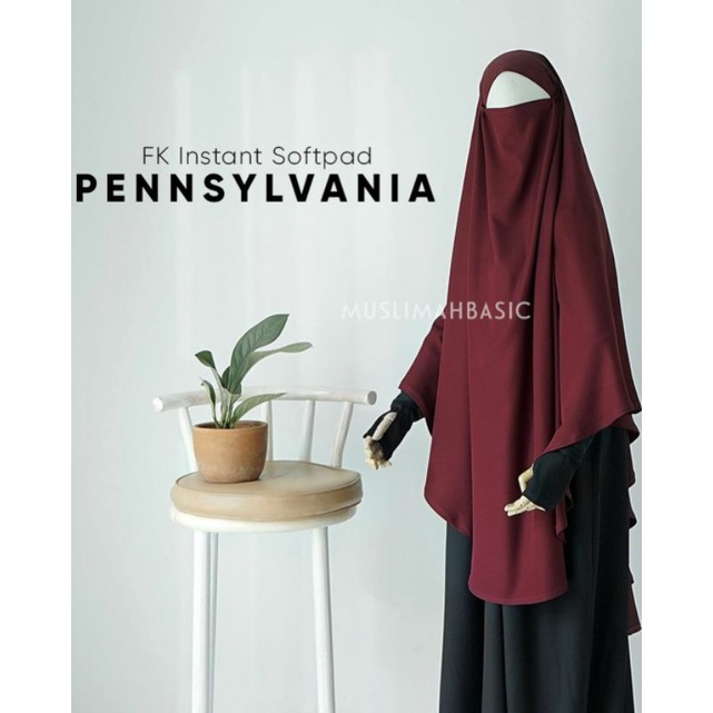 (PL) FK INSTANT SOFTPAD by Muslimahbasic | FREE GIFT | French Khimar Instan Tanpa Tali