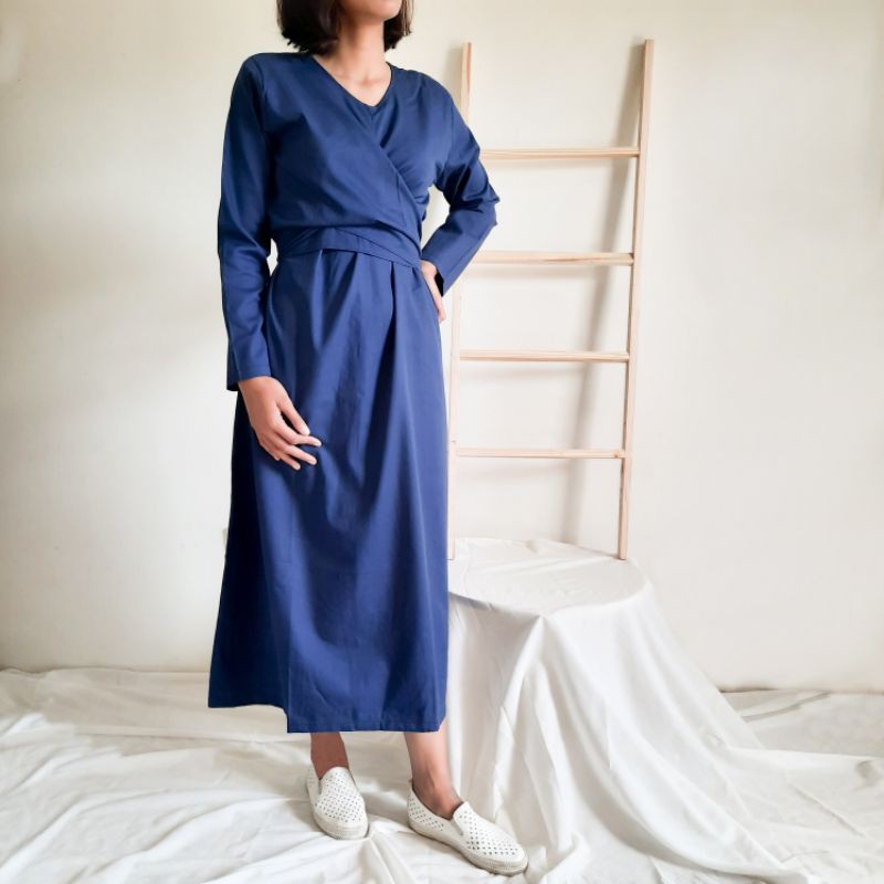 Ladies Project - Casual Dress - Dress Polos - Dress Tali - Kalynn Dress Midnight Blue - Dress Lebara