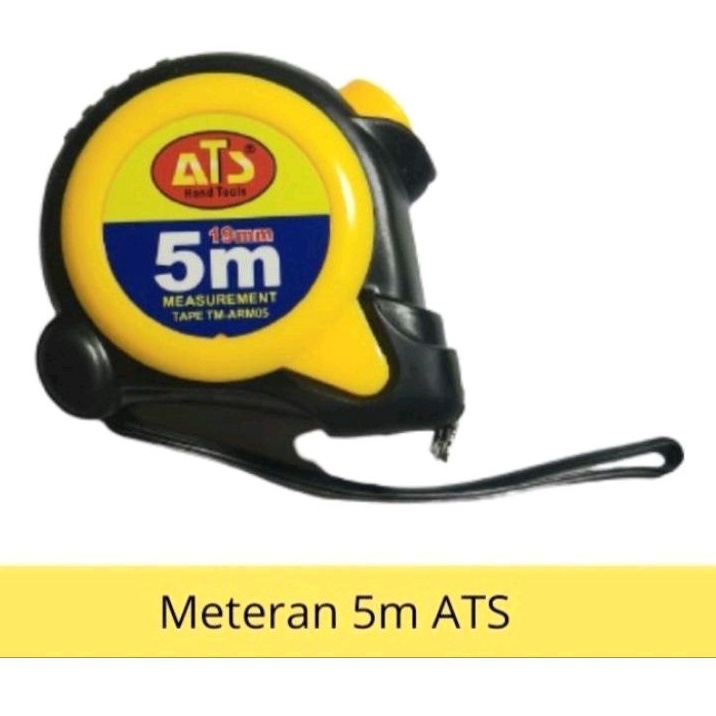 Meteran Roll Magnet Karet Autolock 5M ATS