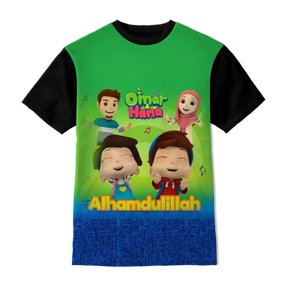 Kaos Anak Omar Hana Baju Anak Umur 1-12 Tahun - Pakaian Omar Hana Denimi Background