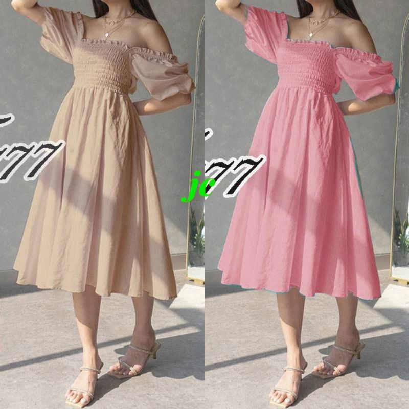 JCLQ - DRESS VICTORIA DUSTY (PREMIUM) / Dress Casual Wanita / Dress Wanita Korean Style Terbaru