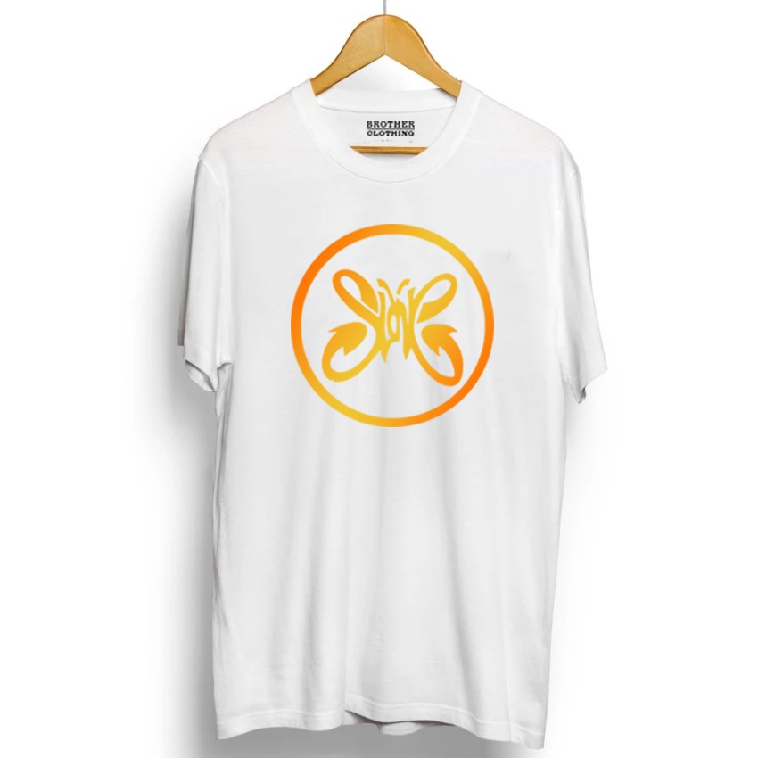Kaos Distro Slank Circel Big Gold - Abu Misty Premium