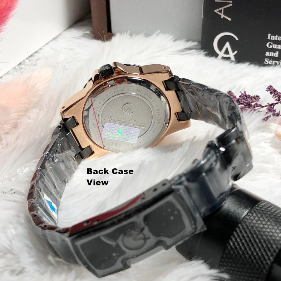 ORIGINAL Jam Tangan Wanita Alexandre Christie Stainles AC 6141 / AC6141 / 6141 Garansi Resmi 1 Tahun