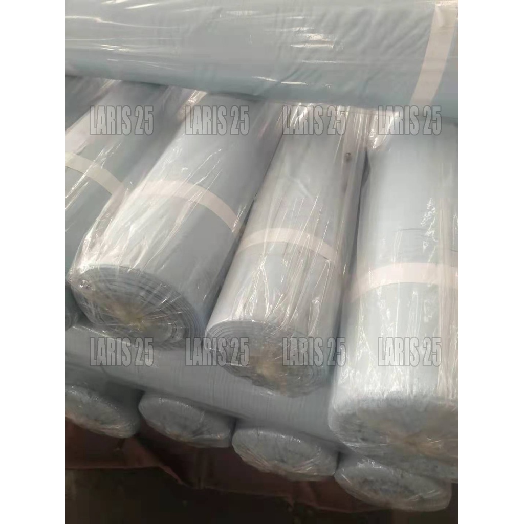 TERMURAH BAHAN KAIN TERLARIS PER ROLL 100 METER KATUN MIKROTEX KAIN WARNA BIRU MUDA