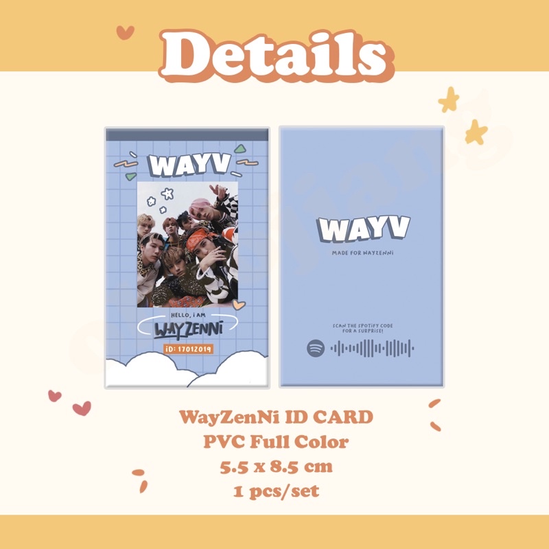 WAYV ID CARD PHOTOCARD HOLDER BANTEX LANDYARD SET PREMIUM NCT NCTZEN