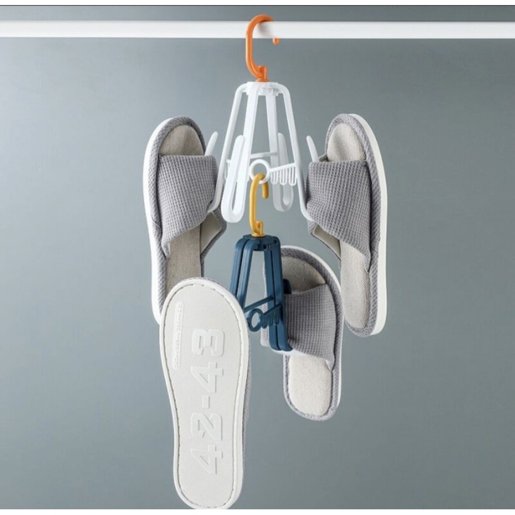 Gantungan JEMURAN SEPATU SANDAL Multifungsi Hanger Sepatu 4 in 1 Terkini