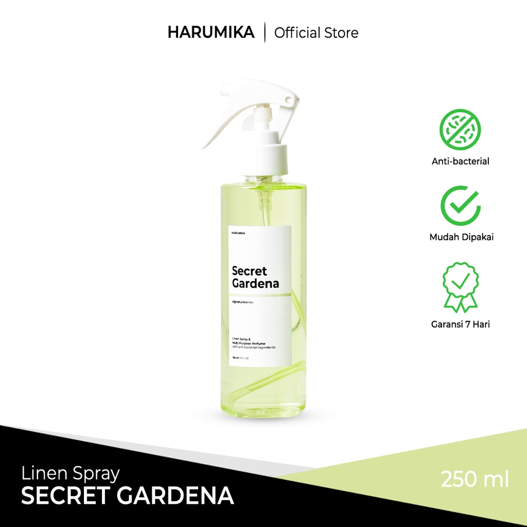 HARUMIKA SECRET GARDENA 250 ml LINEN SPRAY ANTI BACTERIAL