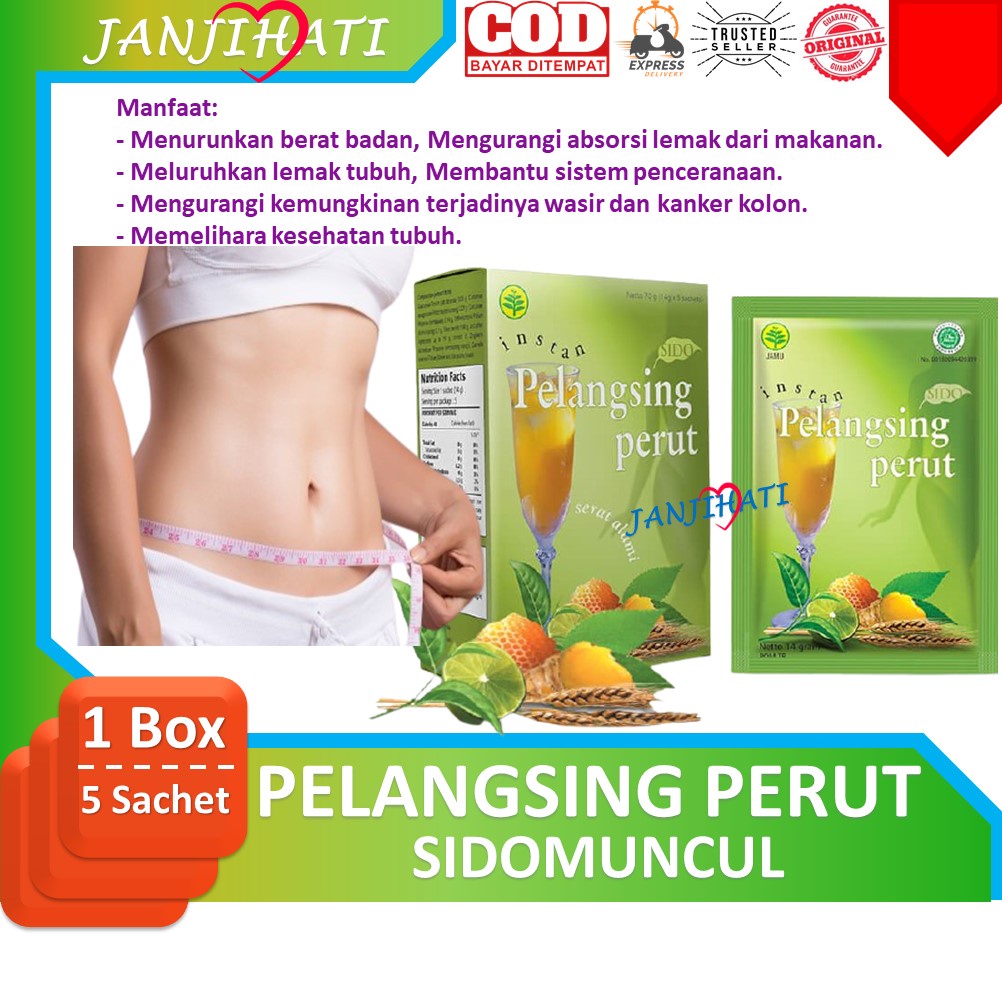 Pelangsing Perut Instan Susut Perut 5 Sachet Sidomuncul
