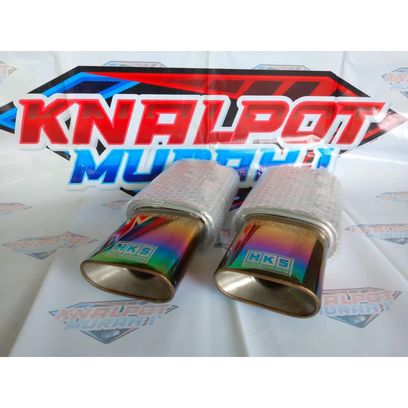 KNALPOT MOBIL HKS KOTAK TURBO SUARA BAS ADEM UNTUK SEMUA JENIS MOBIL BENSIN DAN SOLAR