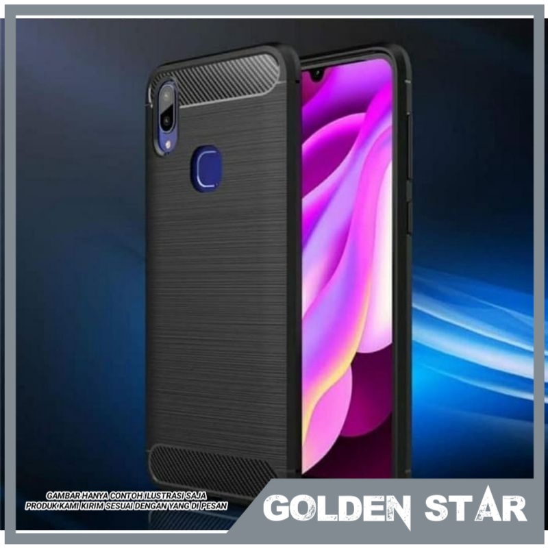 Vivo V11 Finger V11 Pro V5 V5s V5+ SOFTCASE SLIM FIT CARBON SILICON HITAM CASE HP