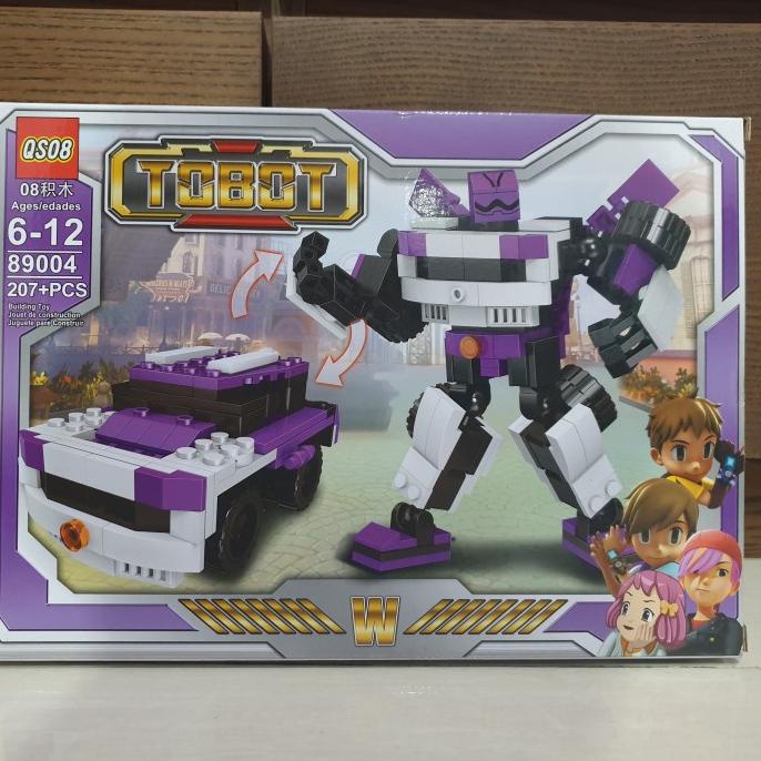 Mainan Lego Tobot X Tobot Y Tobot Z Tobot W / Lego Robot Mobil 2 In 1
