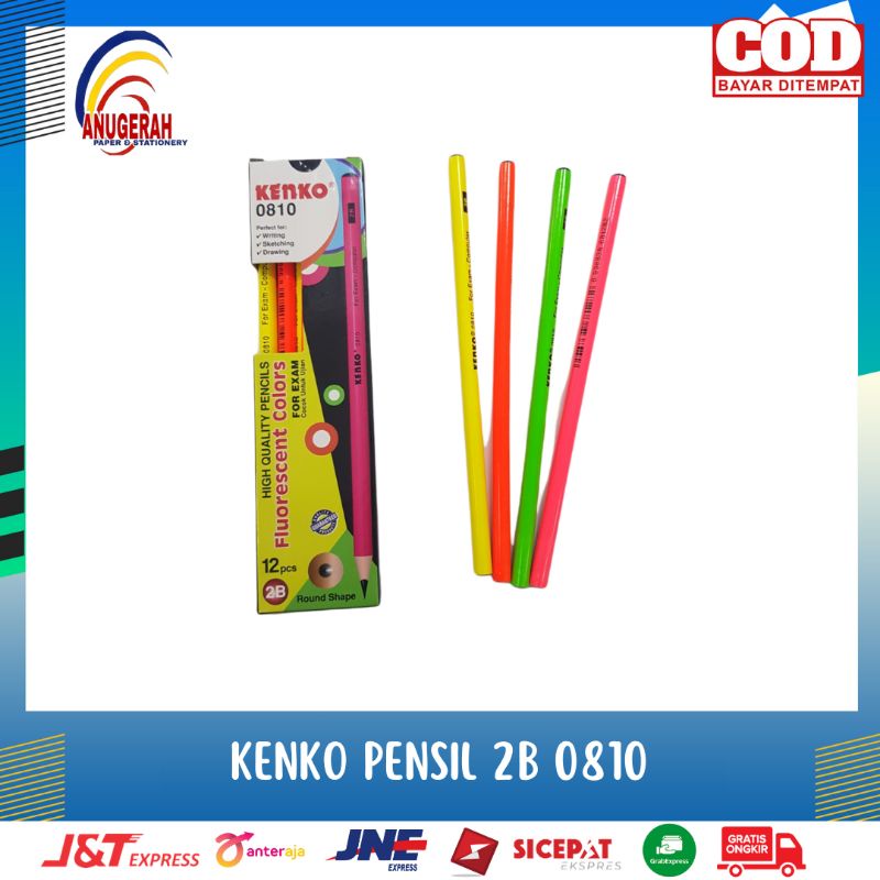 

KENKO PENSIL 2B 0810 FLOURESENT / PENSIL MURAH (LSN)