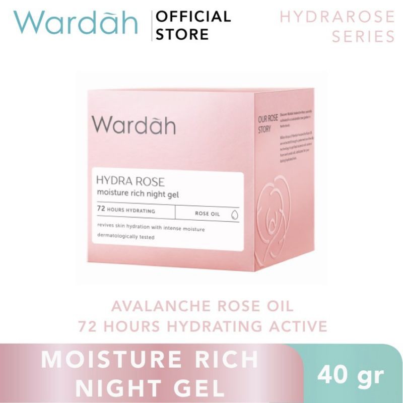 Wardah Hydra Rose Moisture Rich Night Gel 40gr