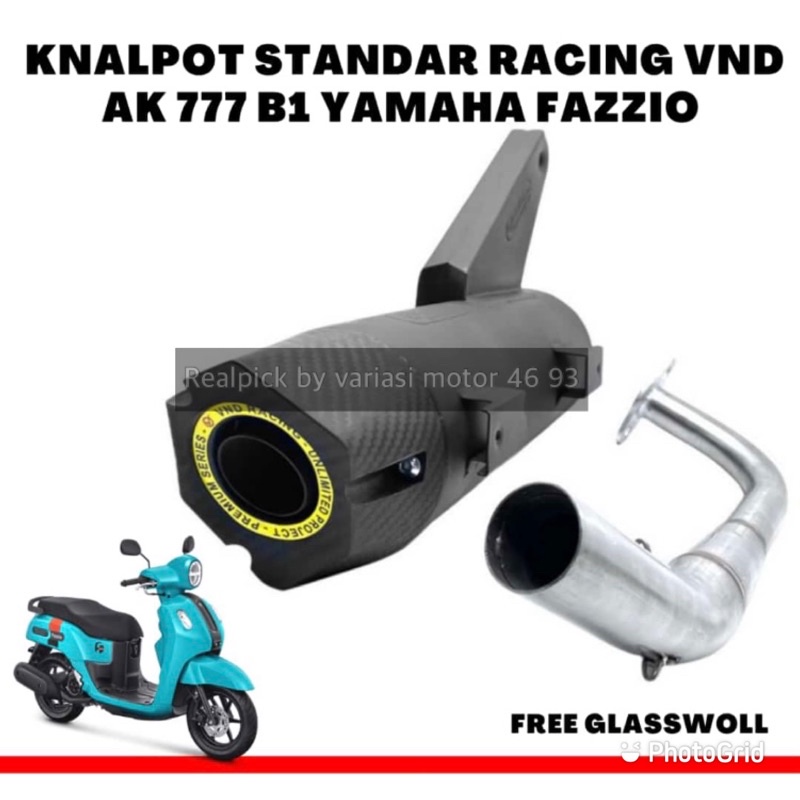 VND Knalpot AK 777 B1 Fazzio kenalpot fazio gazzio 125 vnd original
