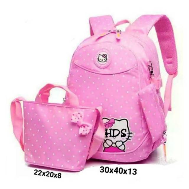 Ta Ransel Anak motif Hellokitty 2in1 kanvas